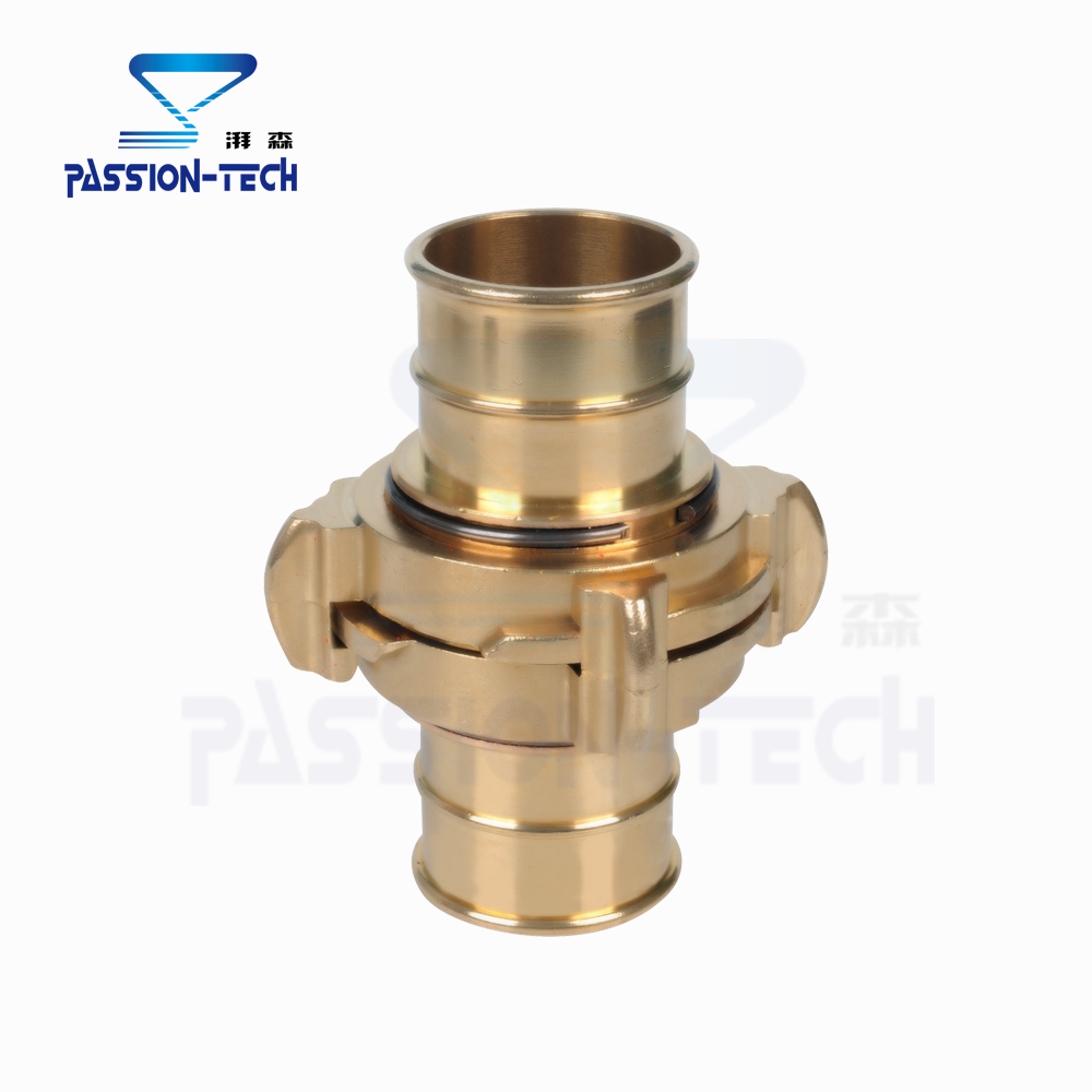 中岛式消防水带接扣转接头铜质接头